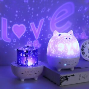 Cartoon Pig Night Light – Remote Control Projector Lamp