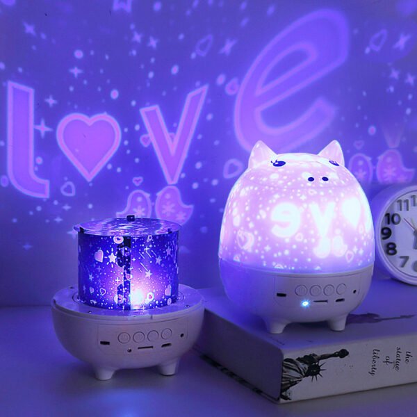 Cartoon Pig Night Light – Remote Control Projector Lamp