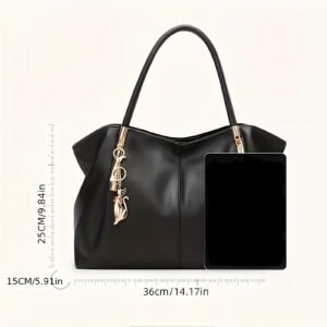 Women’s Leather Tote – Large Shoulder Bag for Work & Travel