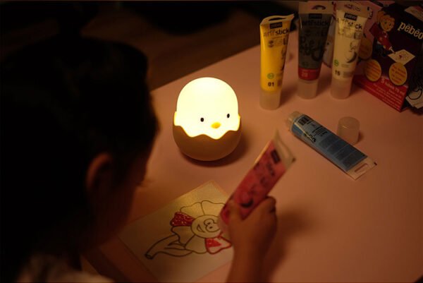 Cute Chick Night Light – Eggshell Lamp for Kids & Baby - Image 2