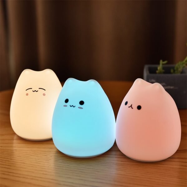 Silicone LED Night Light – Touch Sensor for Kids & Baby - Image 8