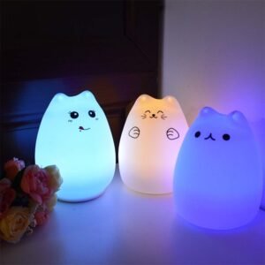 Silicone LED Night Light – Touch Sensor for Kids & Baby