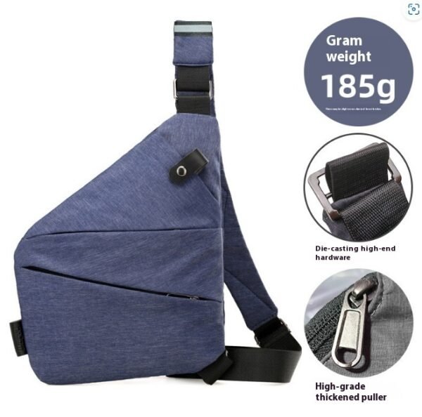 Men's Nylon Lightweight Simple Large-capacity Crossbody Bag - Image 3