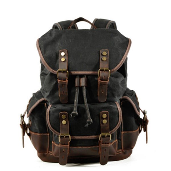 Wear-resistant canvas backpack - Image 5