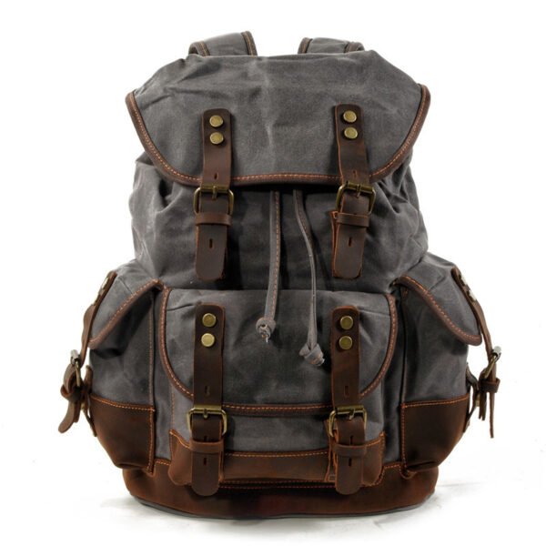 Wear-resistant canvas backpack - Image 3