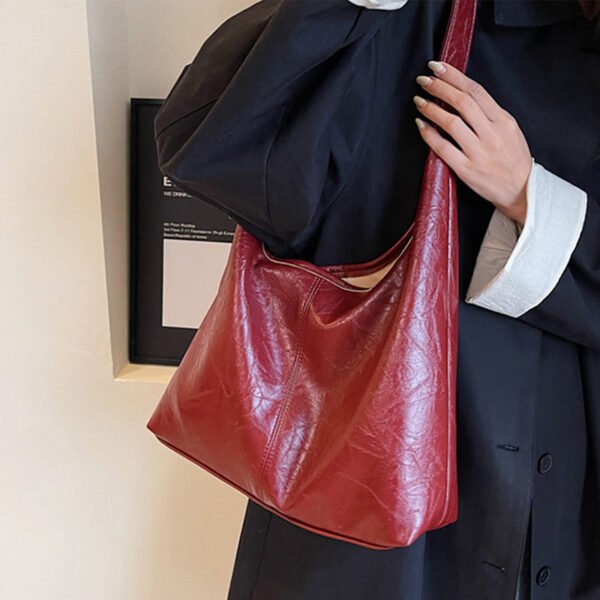 2pcs Composite Bag Fashion Shoulder Bag With Clutch Bag Casual Commuting Large Capacity Hobo Tote Bags Women - Image 9