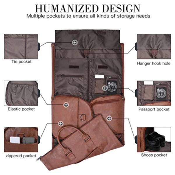 Convertible Travel Clothing Carry-on Luggage Bag - Image 8