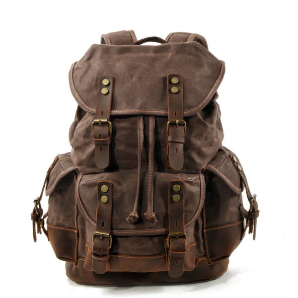 Wear-resistant canvas backpack - Image 4