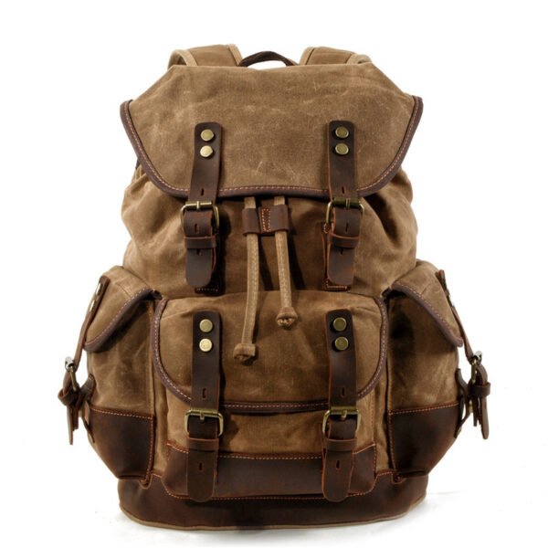 Wear-resistant canvas backpack - Image 6