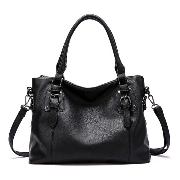 New Fashion European And American Style Women's Retro Simple Shoulder Bag Large Capacity - Image 10