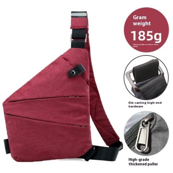 Men's Nylon Lightweight Simple Large-capacity Crossbody Bag - Image 8
