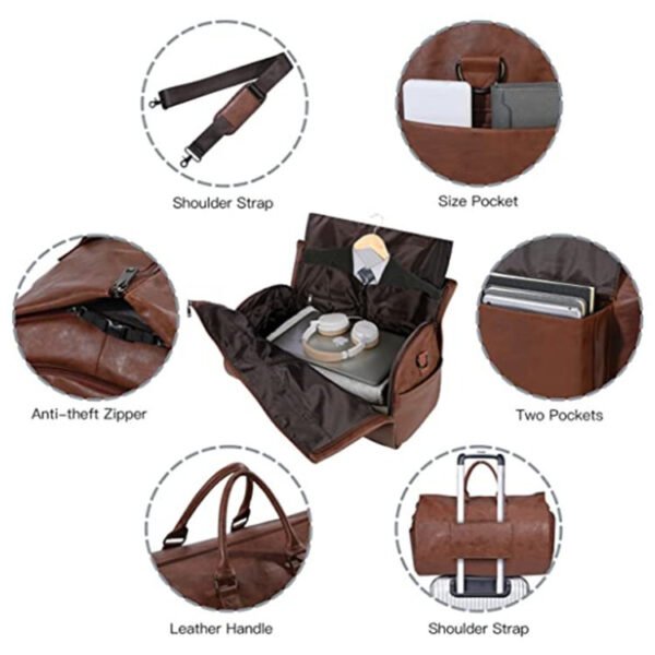 Convertible Travel Clothing Carry-on Luggage Bag - Image 4