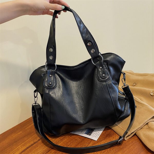 Crossbody Casual One Shoulder Tote Bucket Bag - Image 7