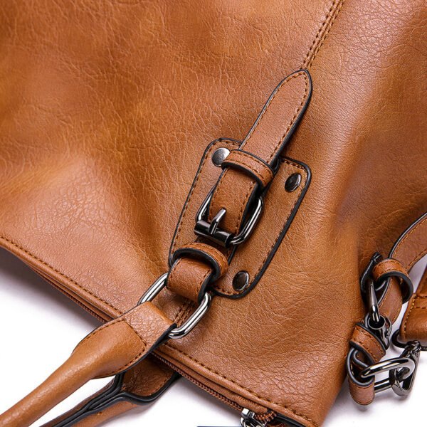 New Fashion European And American Style Women's Retro Simple Shoulder Bag Large Capacity - Image 6